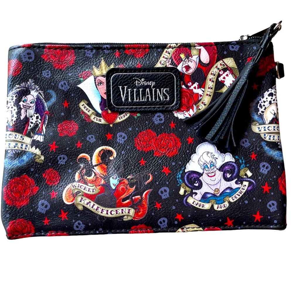Disney Villains Black Clutch Pouch